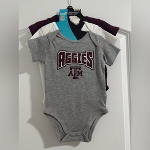 3 Aggies Baby Onesies